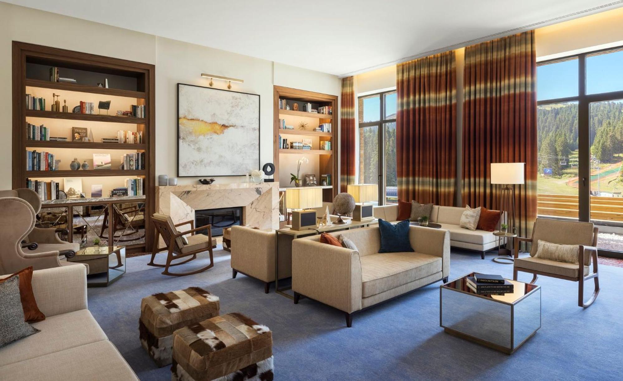 Viceroy Kopaonik Serbia Buitenkant foto The living room of the 2018 Presidential Suite